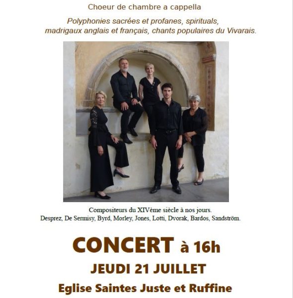 Concert du  Quintette vocal