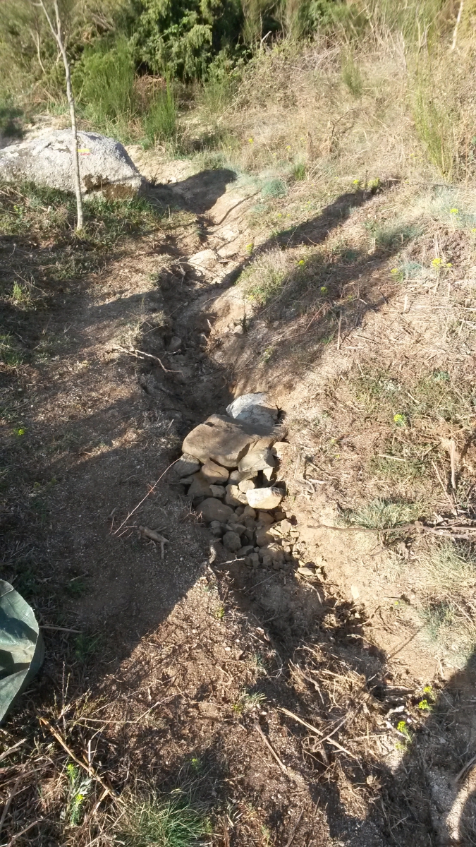 Modification de l'assise du sentier